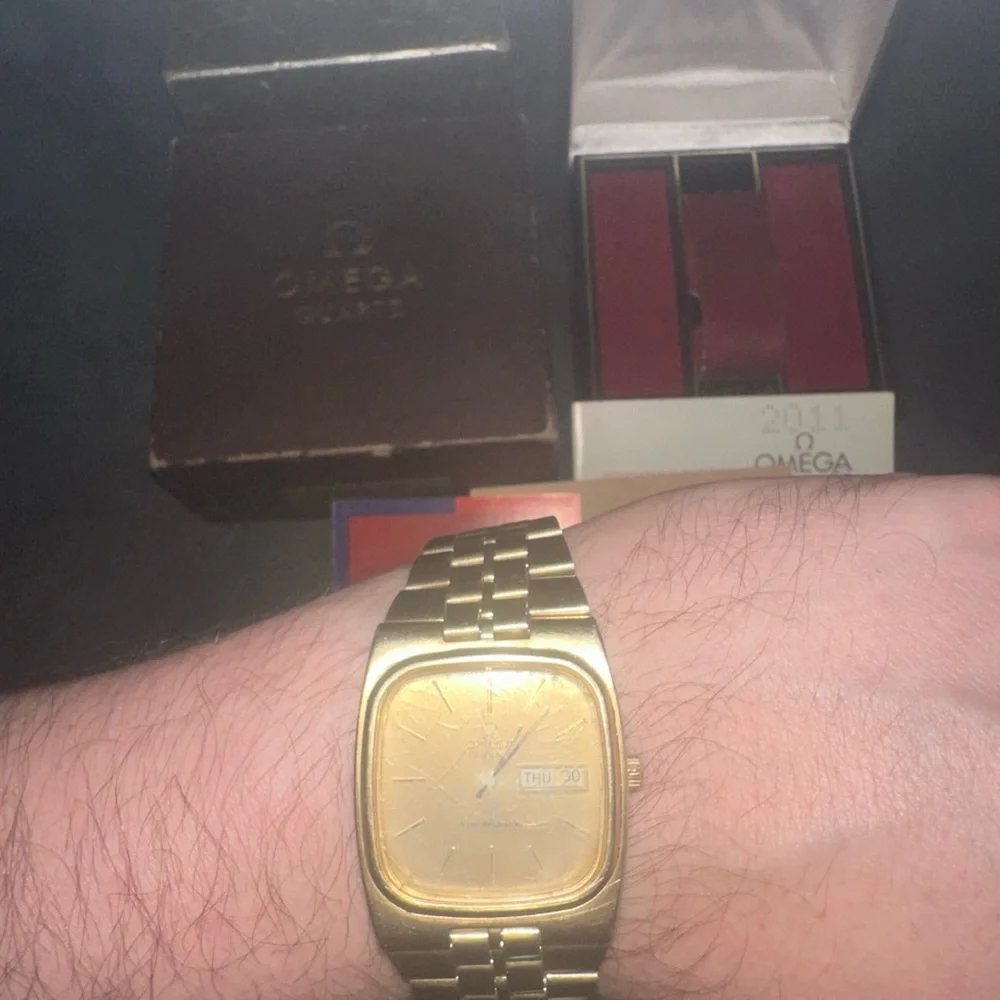 Omega Constellation 10k & 14k Gold F Day-Date Box and Papers Rare Men’s Watch